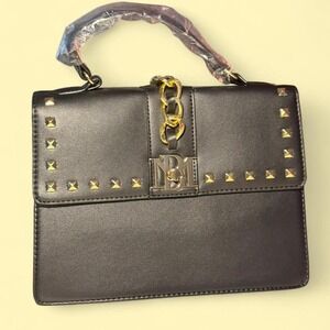 NWT Badgley Mischka Vegan Leather Studded Mini-Tote $149